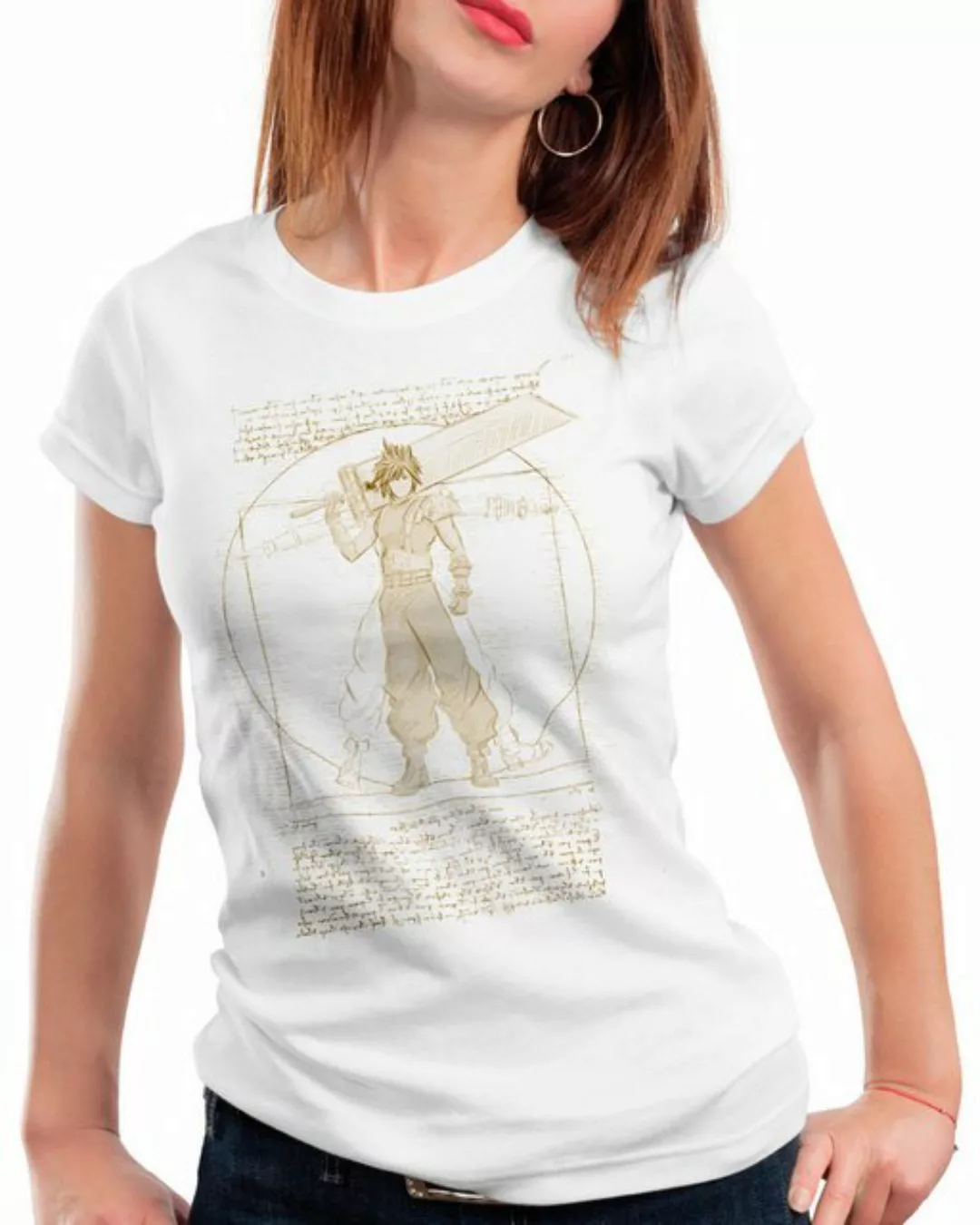 style3 T-Shirt Vitruvian Cloud Strife final fantasy 7 VII chocobo sephiroth günstig online kaufen