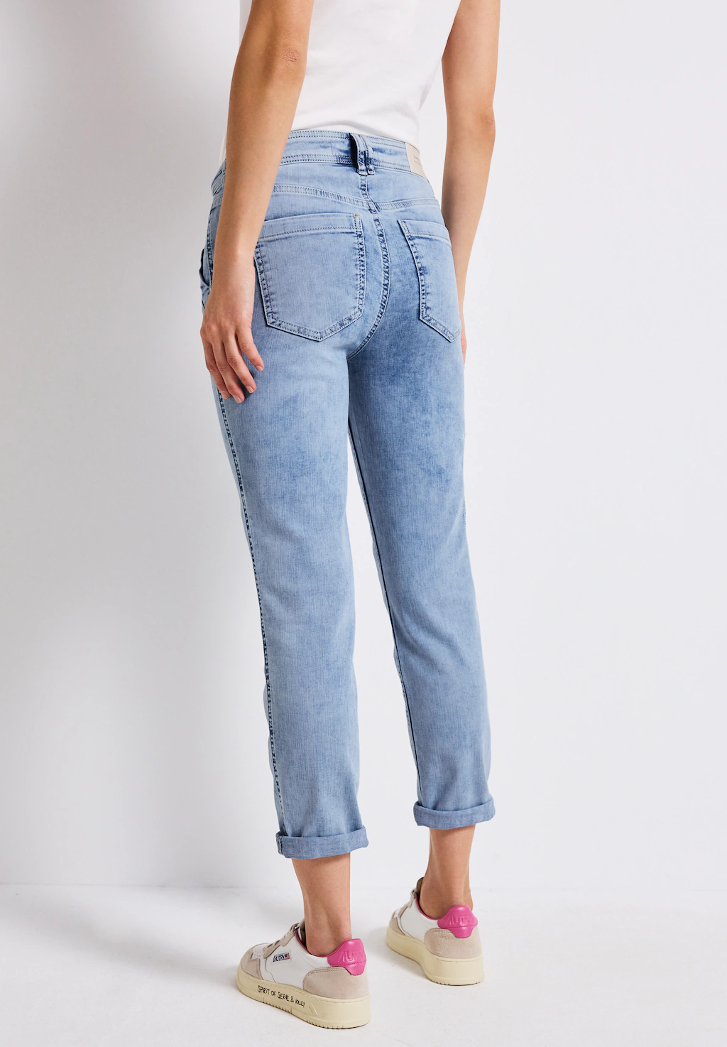 STREET ONE Gerade Jeans, aus Baumwolle mit Stretchanteil günstig online kaufen