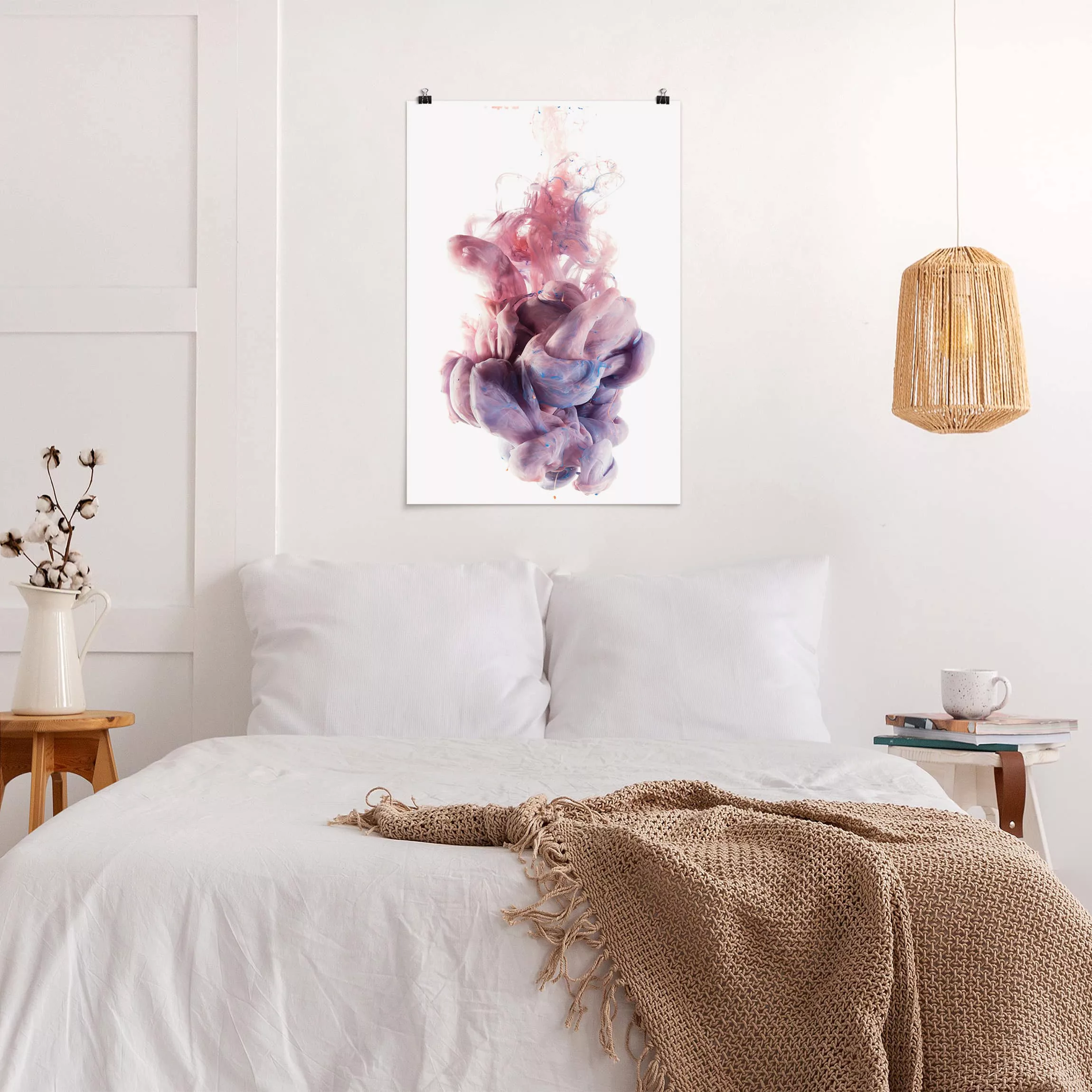 Poster Abstrakt - Hochformat Abstrakte flüssige Farbverläufe günstig online kaufen
