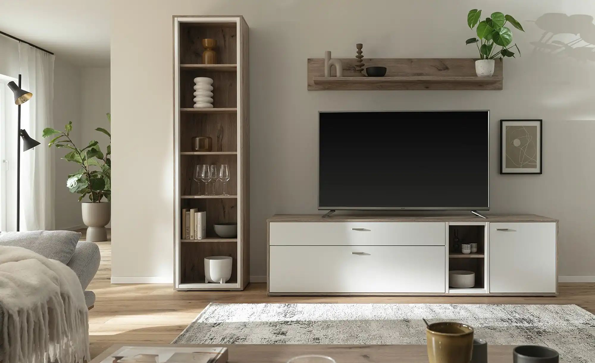 MCA furniture Wohnwand "SANTERNO", (Komplett-Set, 3 St., 3-teilg), Wohnzimm günstig online kaufen