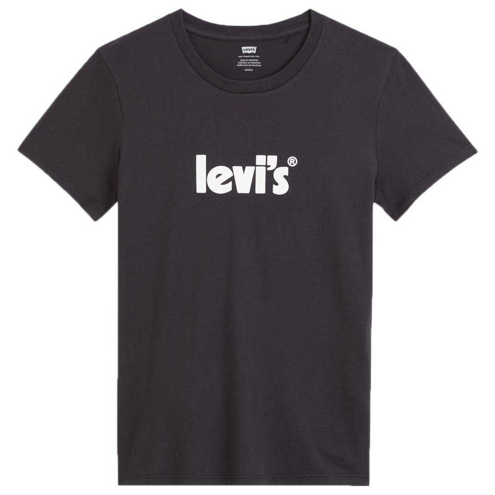 Levi´s ® The Perfect Kurzarm T-shirt 2XS Seasonal Poster Logo T2 Caviar günstig online kaufen