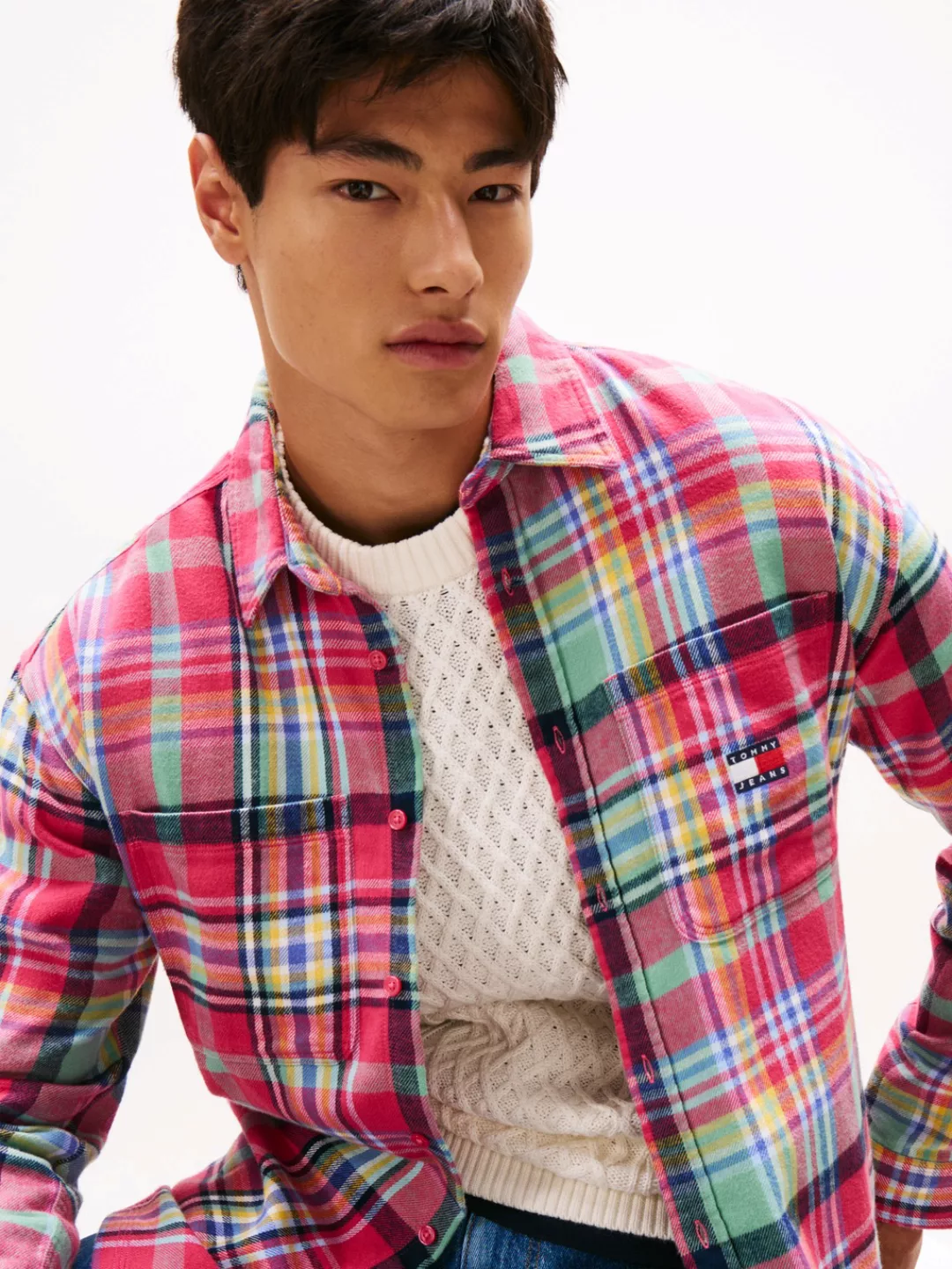 Tommy Jeans Hemdjacke "TJM UTILITY FLANNEL OVERSHIRT", Oversized Fit, Baumw günstig online kaufen