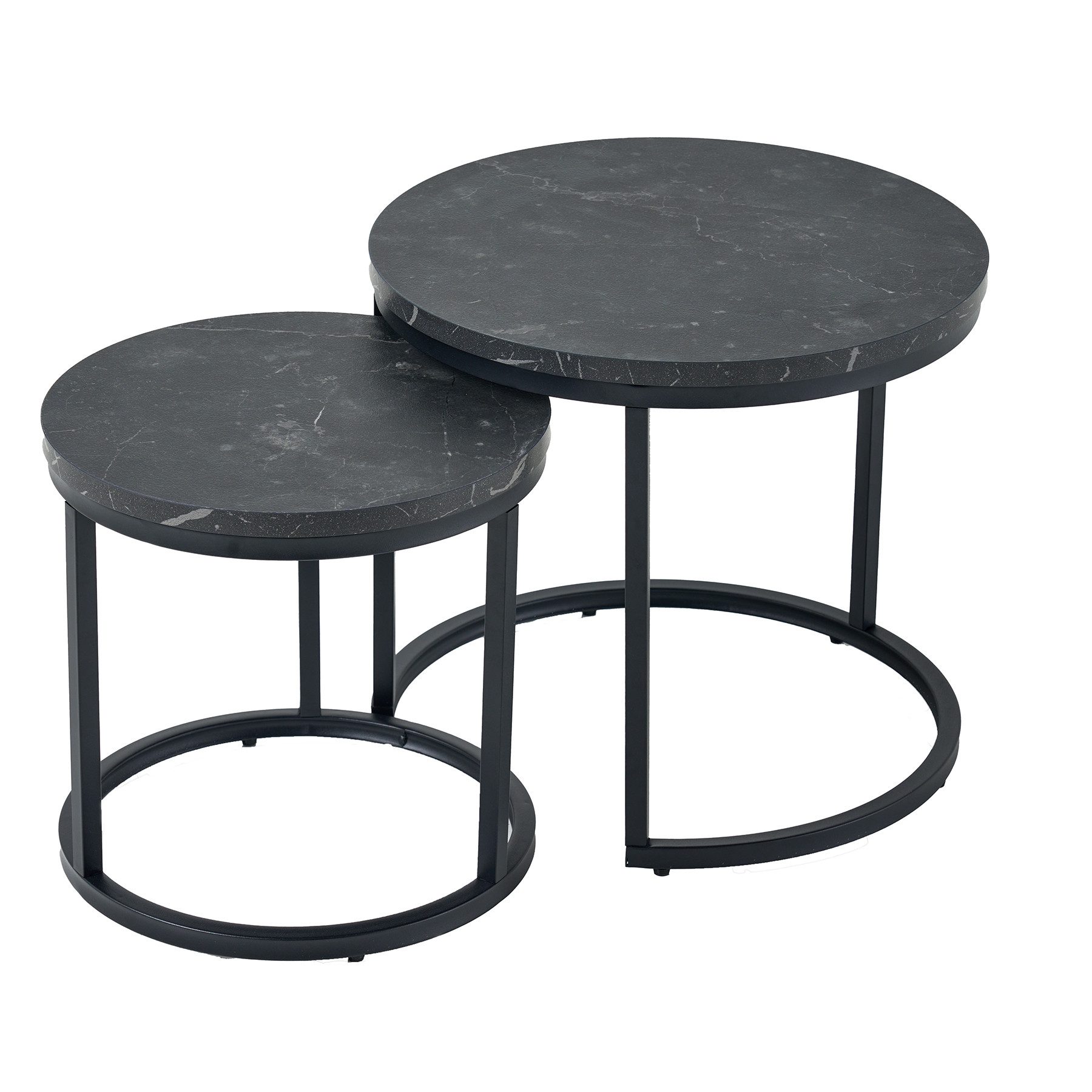 riess-ambiente Couchtisch ELEGANCE Ø45cm schwarz (Set, günstig online kaufen