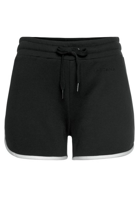 LASCANA Relaxshorts mit Kontrastpaspeln, Loungeanzug günstig online kaufen