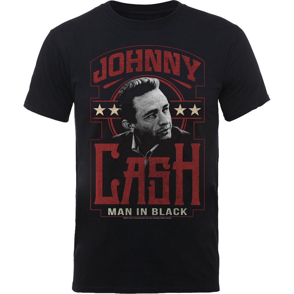 Johnny Cash T-Shirt Man In Black günstig online kaufen