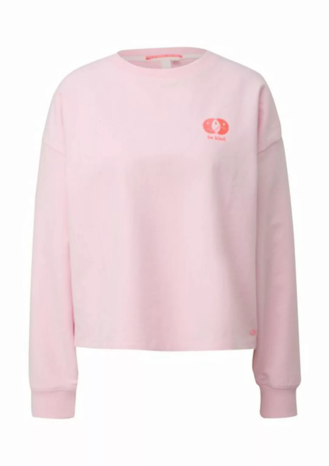 QS Sweatshirt Sweatshirt im Boxy Cut mit Rückenprint Logo, Stickerei günstig online kaufen