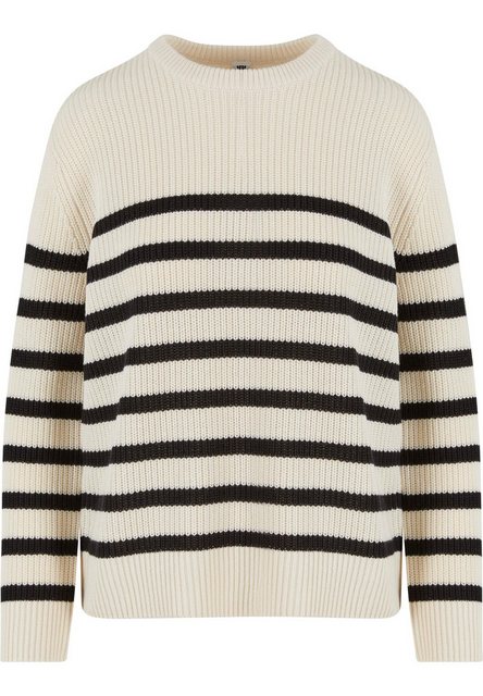 URBAN CLASSICS Rundhalspullover Urban Classics Damen Ladies Rib Striped Swe günstig online kaufen