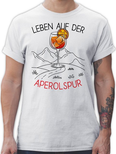 Shirtracer T-Shirt Leben auf der Aperolspur, Aperolaf, Aperol Geschenk Part günstig online kaufen