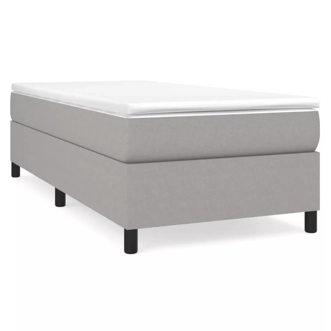 Vidaxl Boxspringbett Hellgrau 100x200 Cm Stoff günstig online kaufen