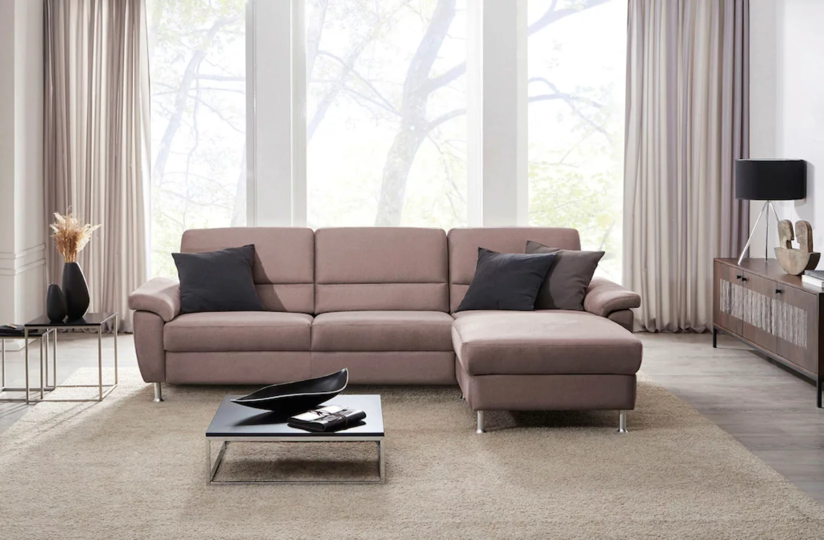 CALIZZA INTERIORS Ecksofa »Onyx L-Form«, Recamiere links oder rechts, wahlw günstig online kaufen