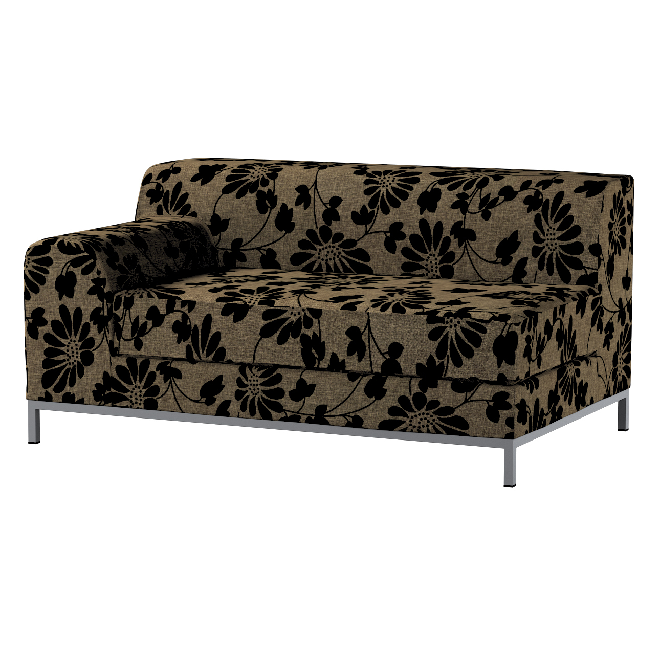 Bezug für Kramfors 2-Sitzer Sofa, Lehne links, beige-schwarz, Bezug für Kra günstig online kaufen