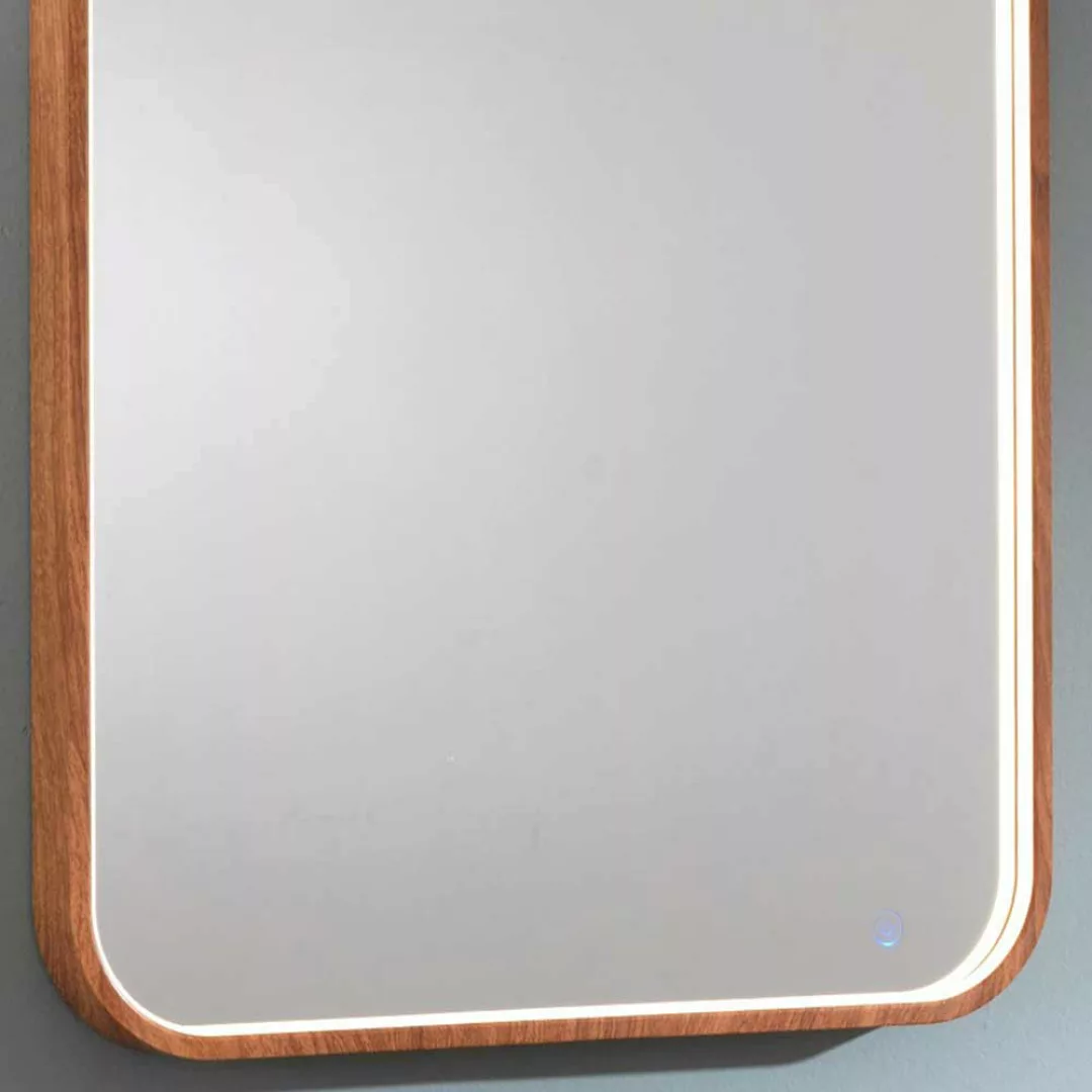 Retro Wandspiegel in Holz Naturfarben 60 cm breit günstig online kaufen