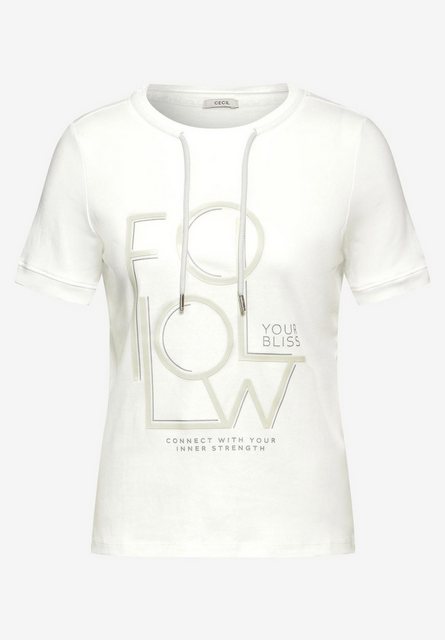 Cecil T-Shirt Follow T-Shirt with Strings günstig online kaufen