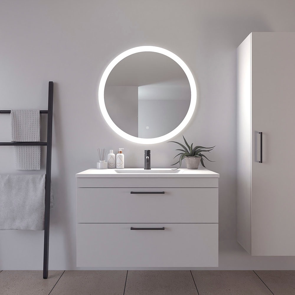 nicht definiert Badspiegel »Vega Rund, Badzimmerspiegel mit LED Beleuchtung günstig online kaufen