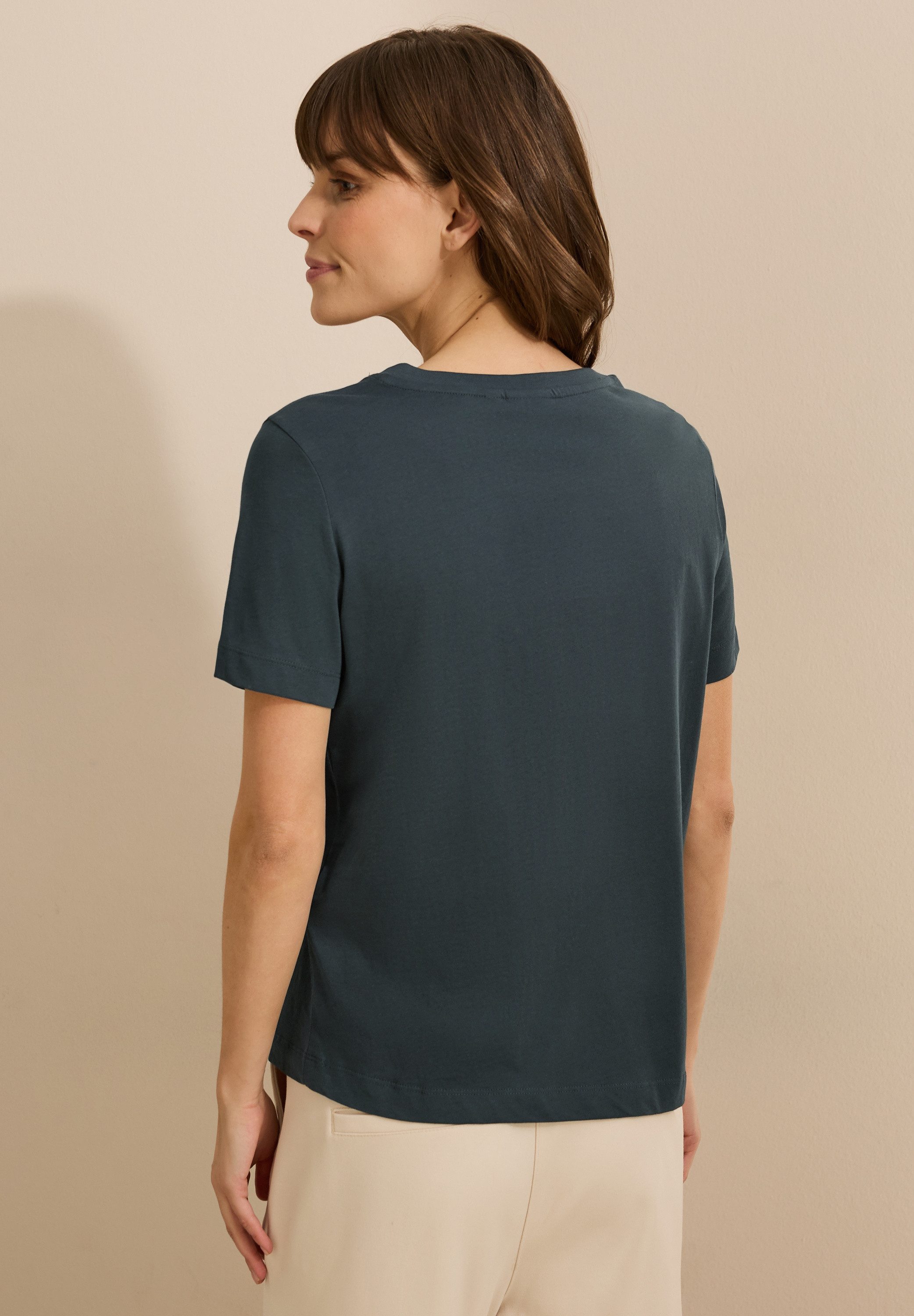 Cecil Rundhalsshirt, aus reiner Baumwolle günstig online kaufen