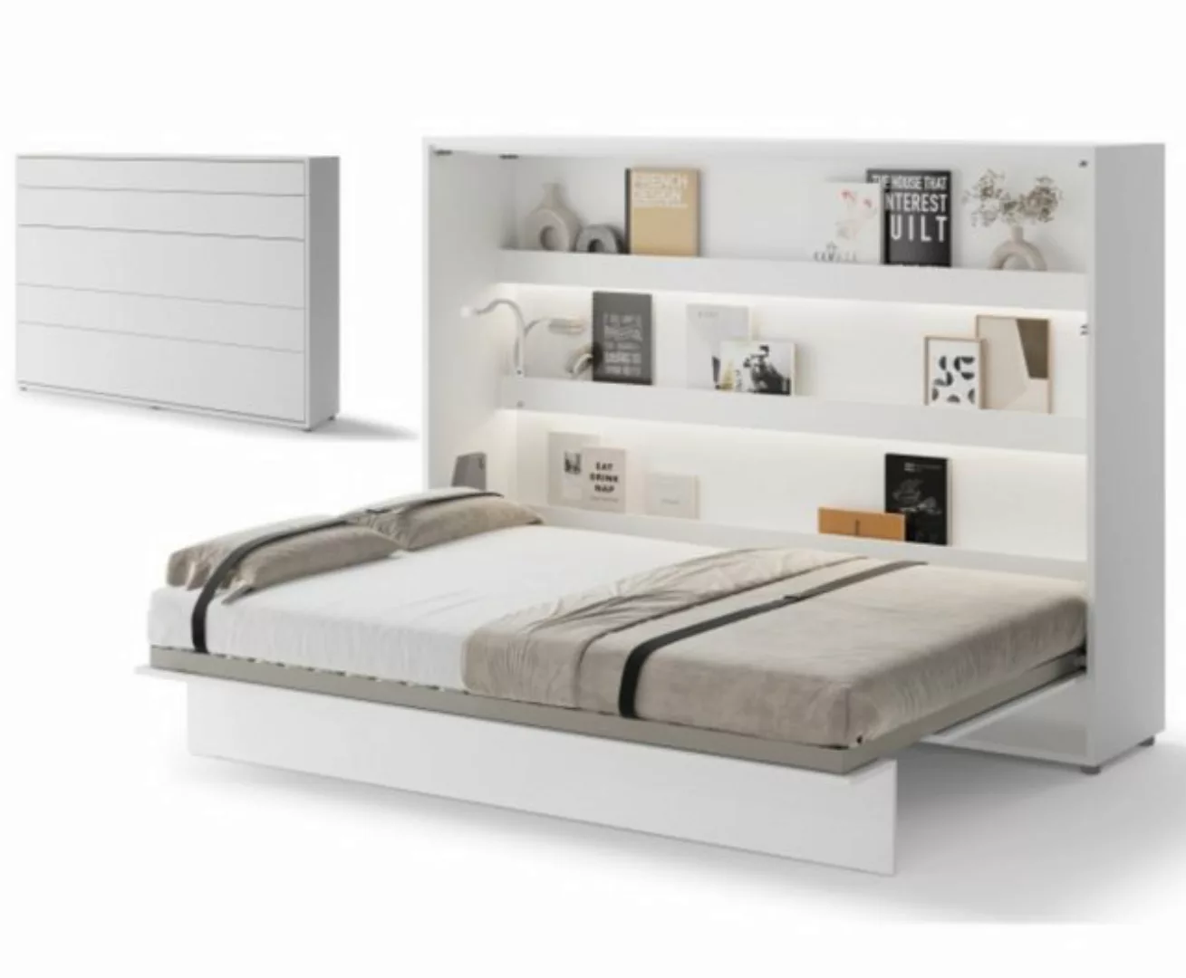 yourhouse24 Schrankbett Bed Concept BC-04 140x200 Wandklappbett Horizontal günstig online kaufen