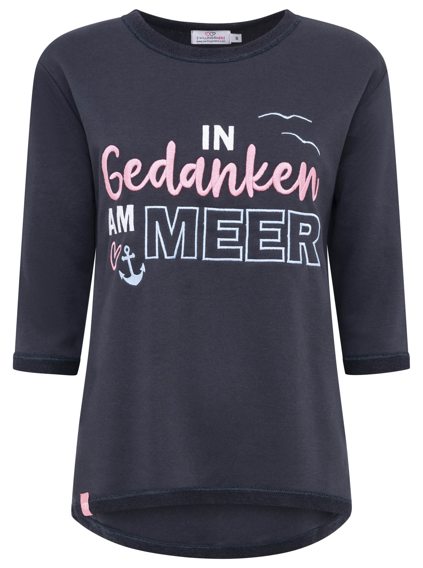 Zwillingsherz 3/4-Arm-Shirt ""Meer Gedanken"", 3/4 Arm, mit Martimer Botsch günstig online kaufen
