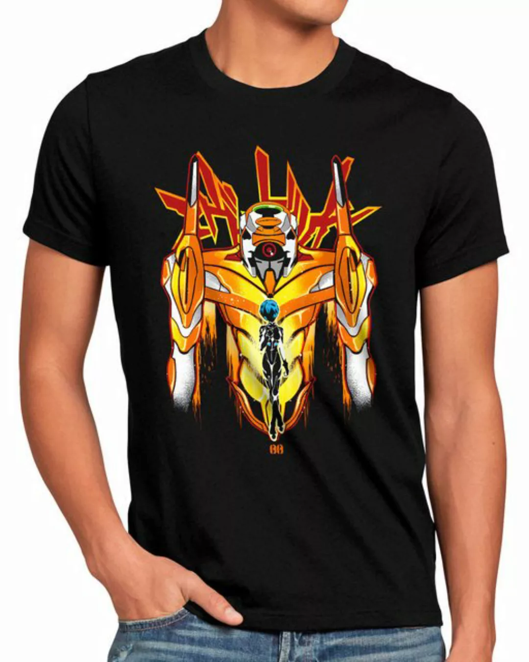 style3 T-Shirt Herren T-Shirt EVA Unit 00 neon genesis evangelion anime man günstig online kaufen