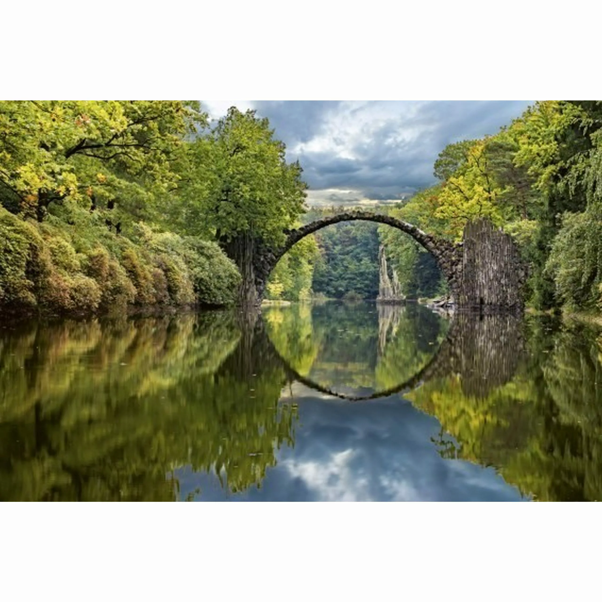 Fototapete ARCH BRIDGE  | MS-5-0060 | Grün | Digitaldruck auf Vliesträger günstig online kaufen
