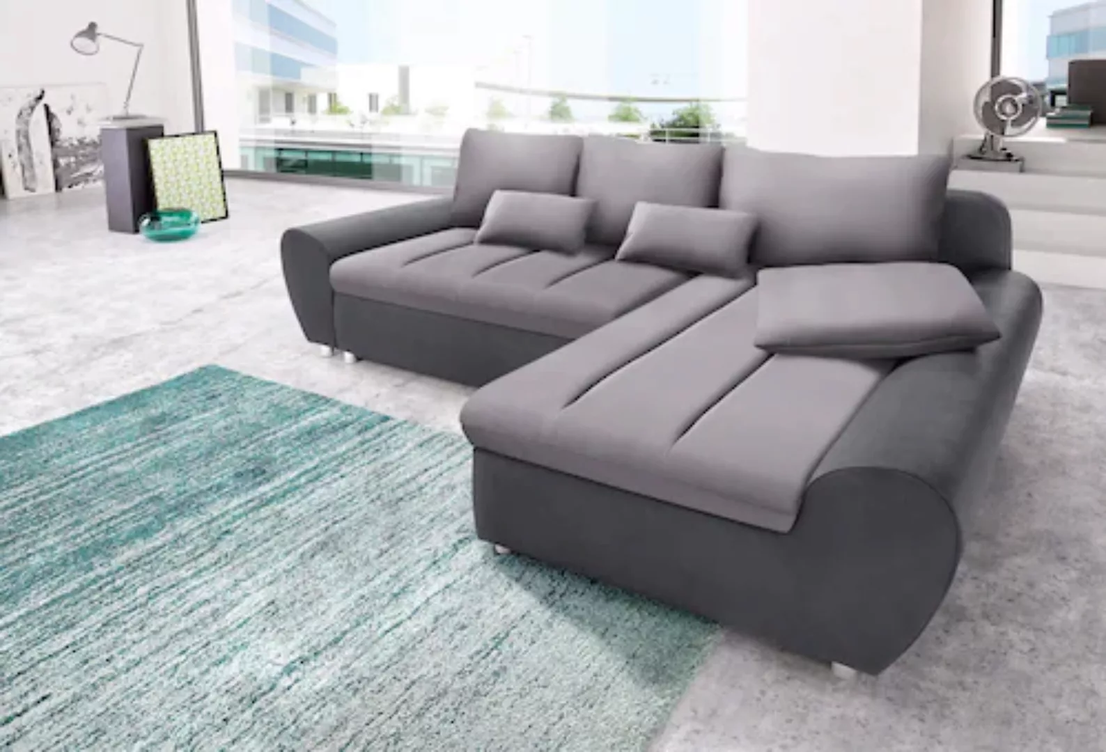 sit&more Ecksofa »Bandos L-Form«, in 2 unterschiedlichen Größen, wahlweise günstig online kaufen