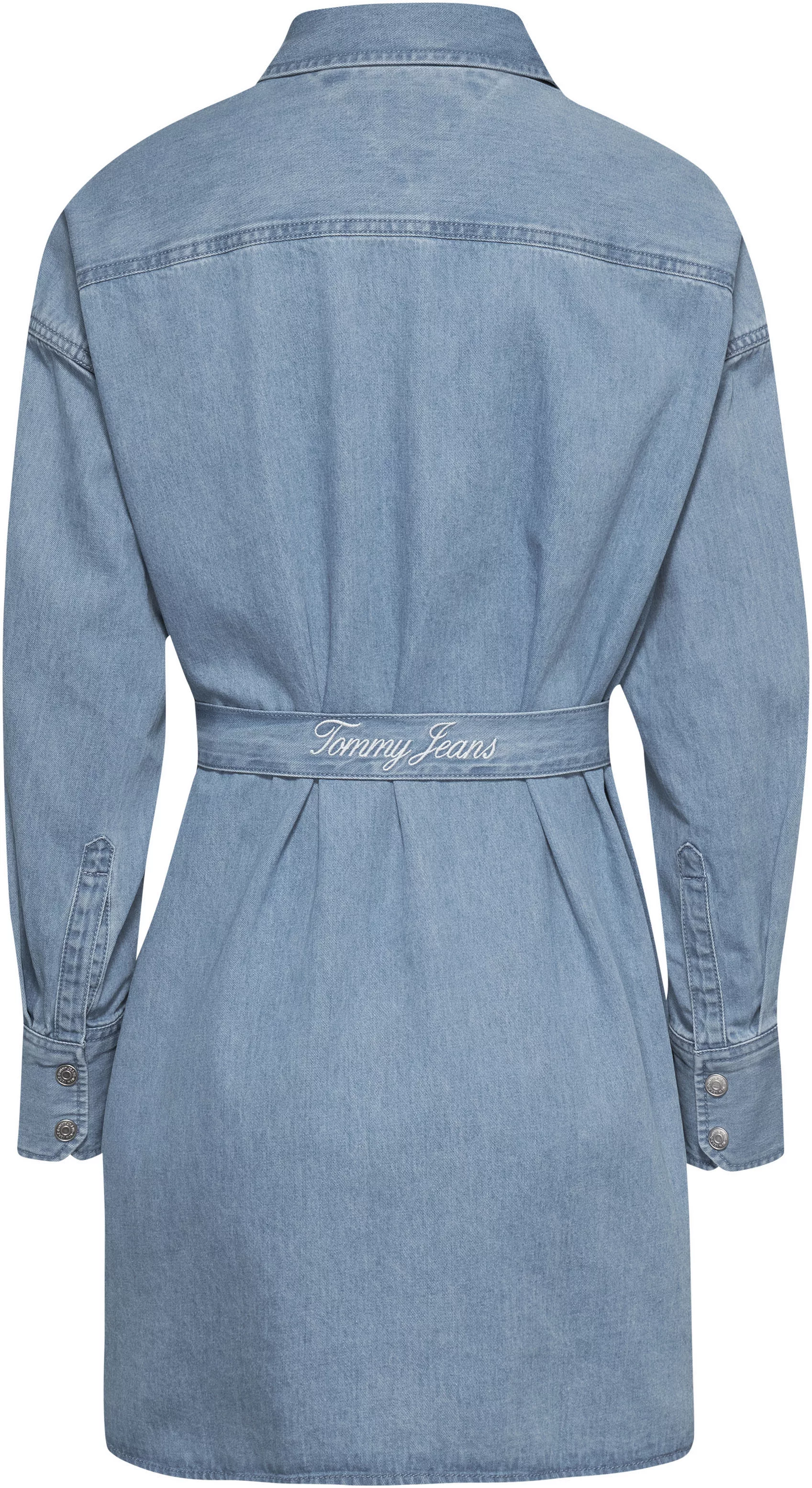 Tommy Jeans Jeanskleid "TJW BELTED DENIM SHIRT DRESS EXT", mit Markenlabel günstig online kaufen