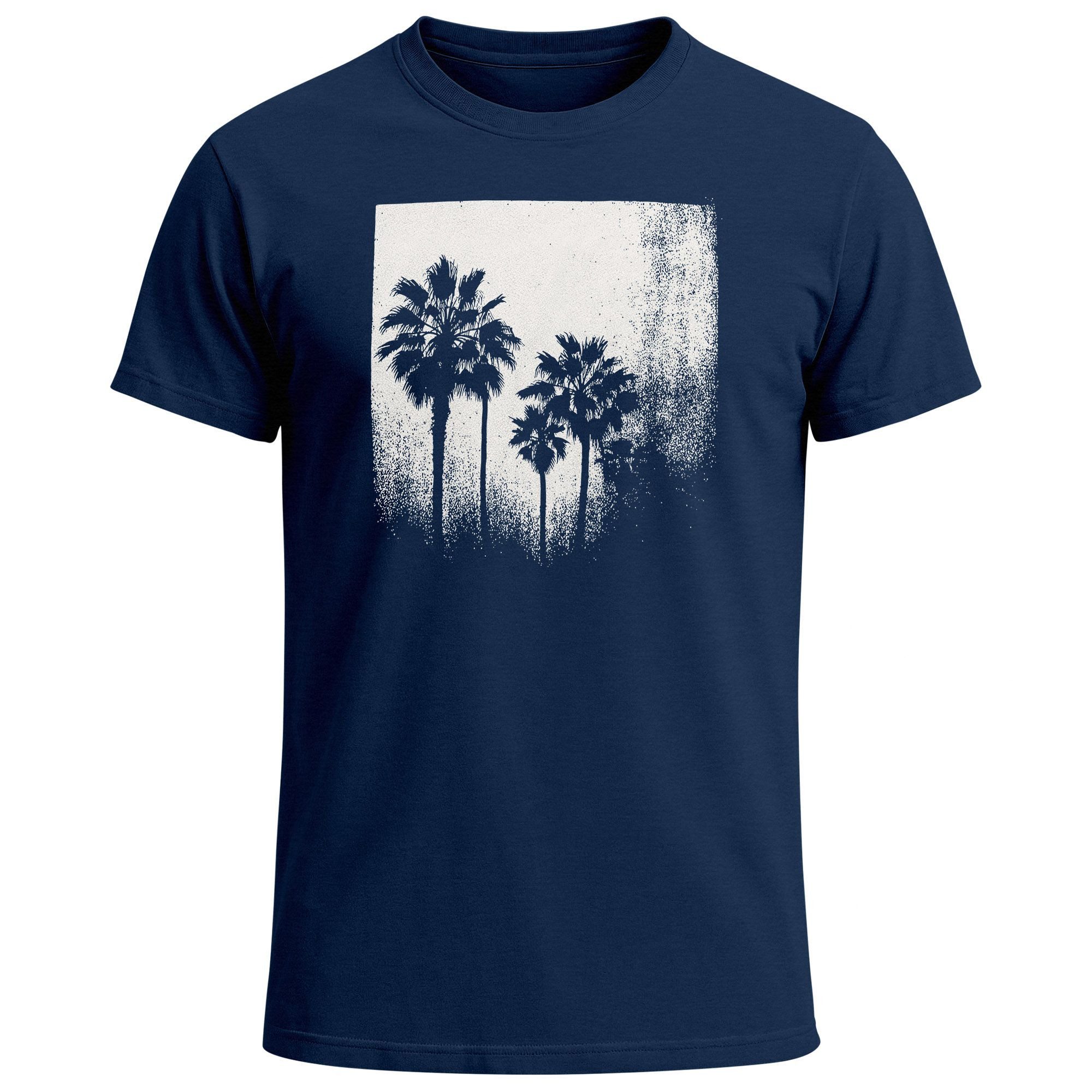 Neverless Print-Shirt Herren T-Shirt Palmen Fotoprint günstig online kaufen