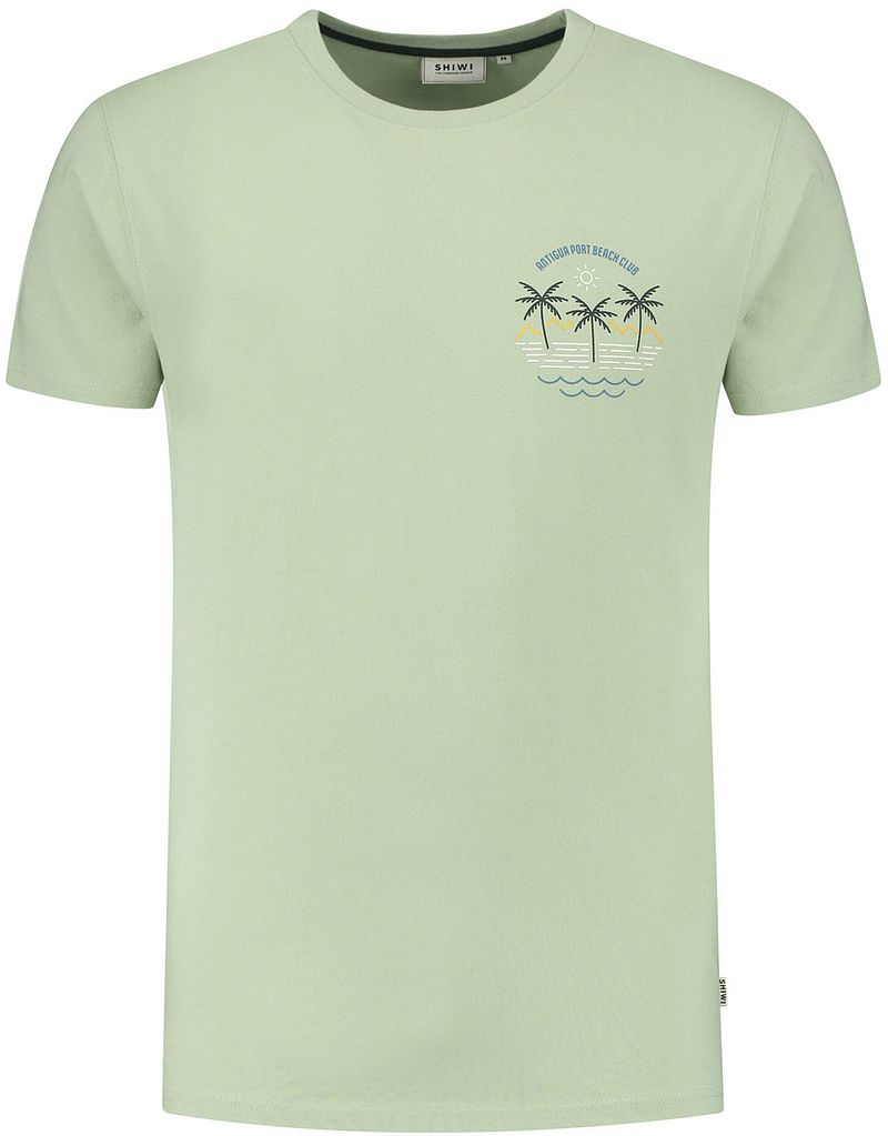 Shiwi T-Shirt Antigua Port Dust Green - Größe M günstig online kaufen