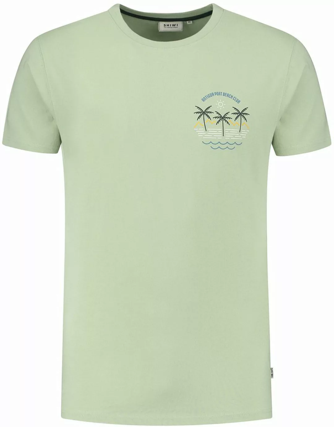 Shiwi T-Shirt Antigua Port Dust Green - Größe L günstig online kaufen