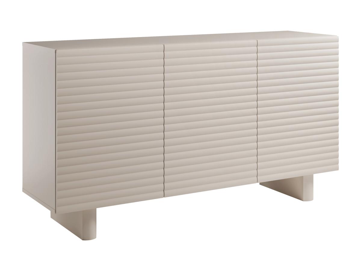 Sideboard mit 3 Türen - MDF - Beige - LUDIMA günstig online kaufen