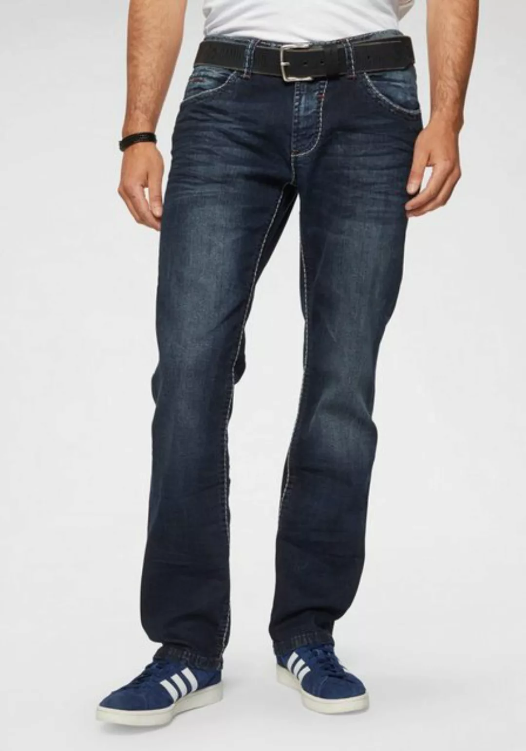 CAMP DAVID Regular-fit-Jeans, mit Kontrast-Riegel günstig online kaufen