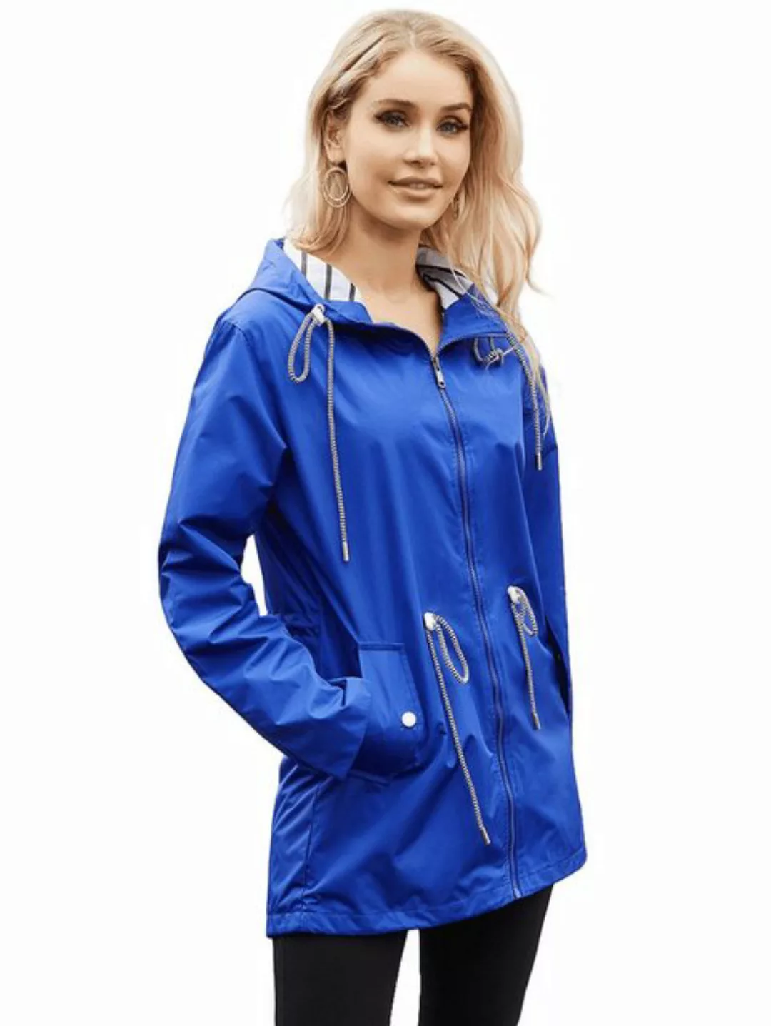 Nebelmeer Funktionsjacke Langärmelige mittellange Trenchcoat für Frauen mit günstig online kaufen