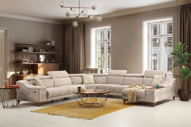 JVmoebel Ecksofa Ecksofa Sofa U-Form Polstersofa Couch Garnitur Ecksofas, 5 günstig online kaufen