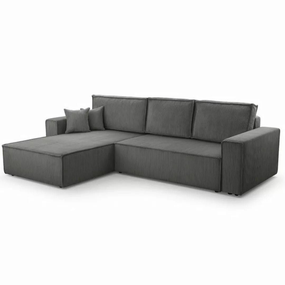 inter Ecksofa Ecksofa Wohnlandschaft Gibraltar Cord XL Anthrazit, AKTION, m günstig online kaufen