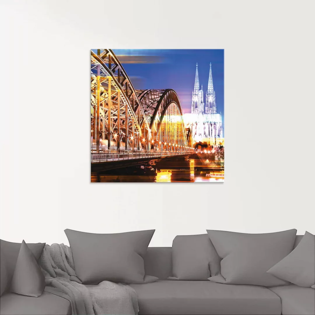 Artland Glasbild "Köln Skyline Abstrakte Collage 10", Brücken, (1 St.), in günstig online kaufen