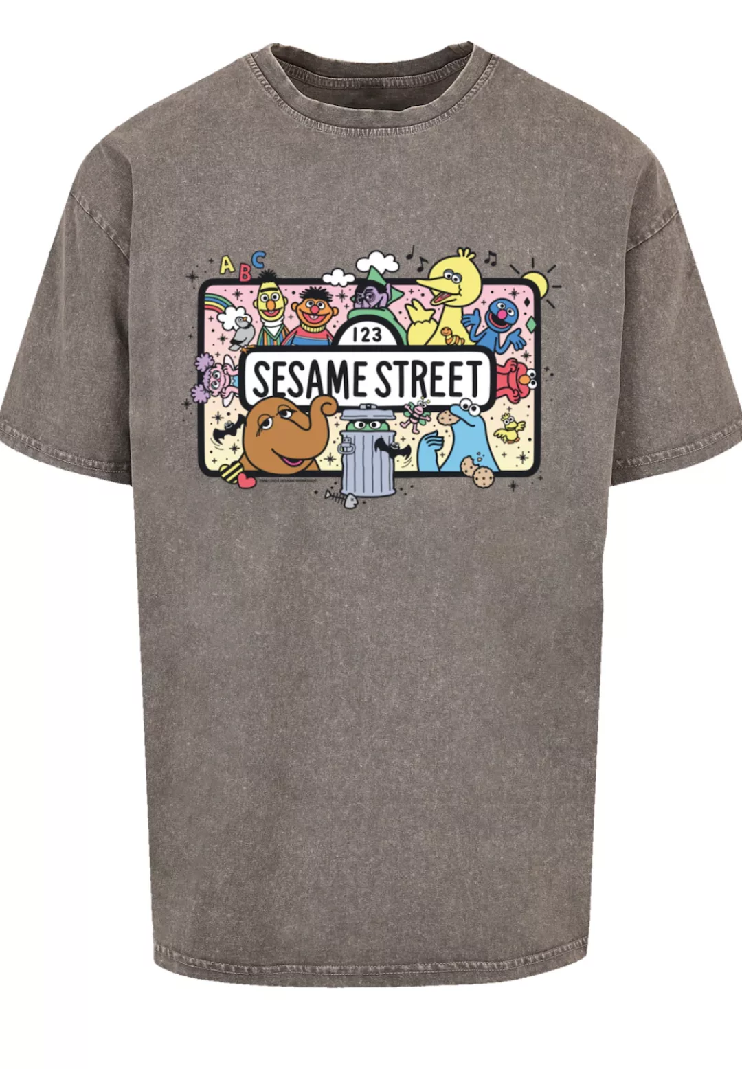 F4NT4STIC T-Shirt "Sesamstraße Sesame Team Colour", Premium Qualität günstig online kaufen