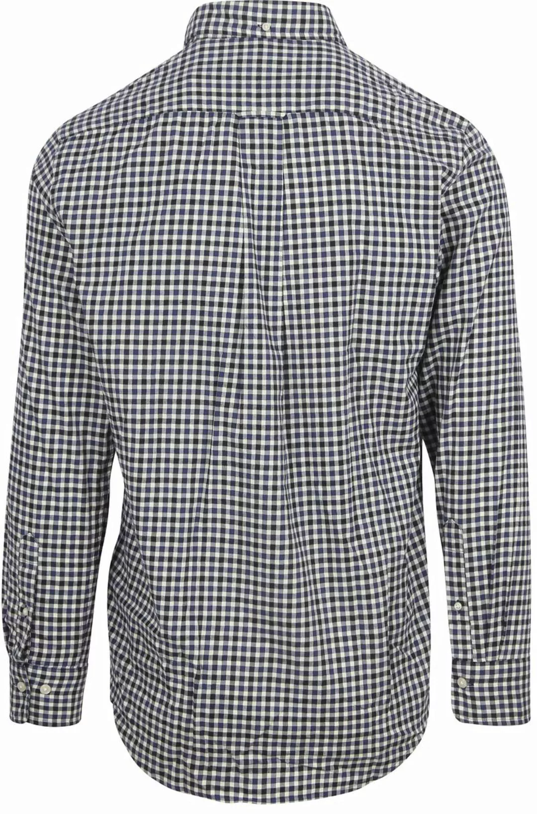 Gant Hemd Twill Gingham Navy - Größe XXL günstig online kaufen