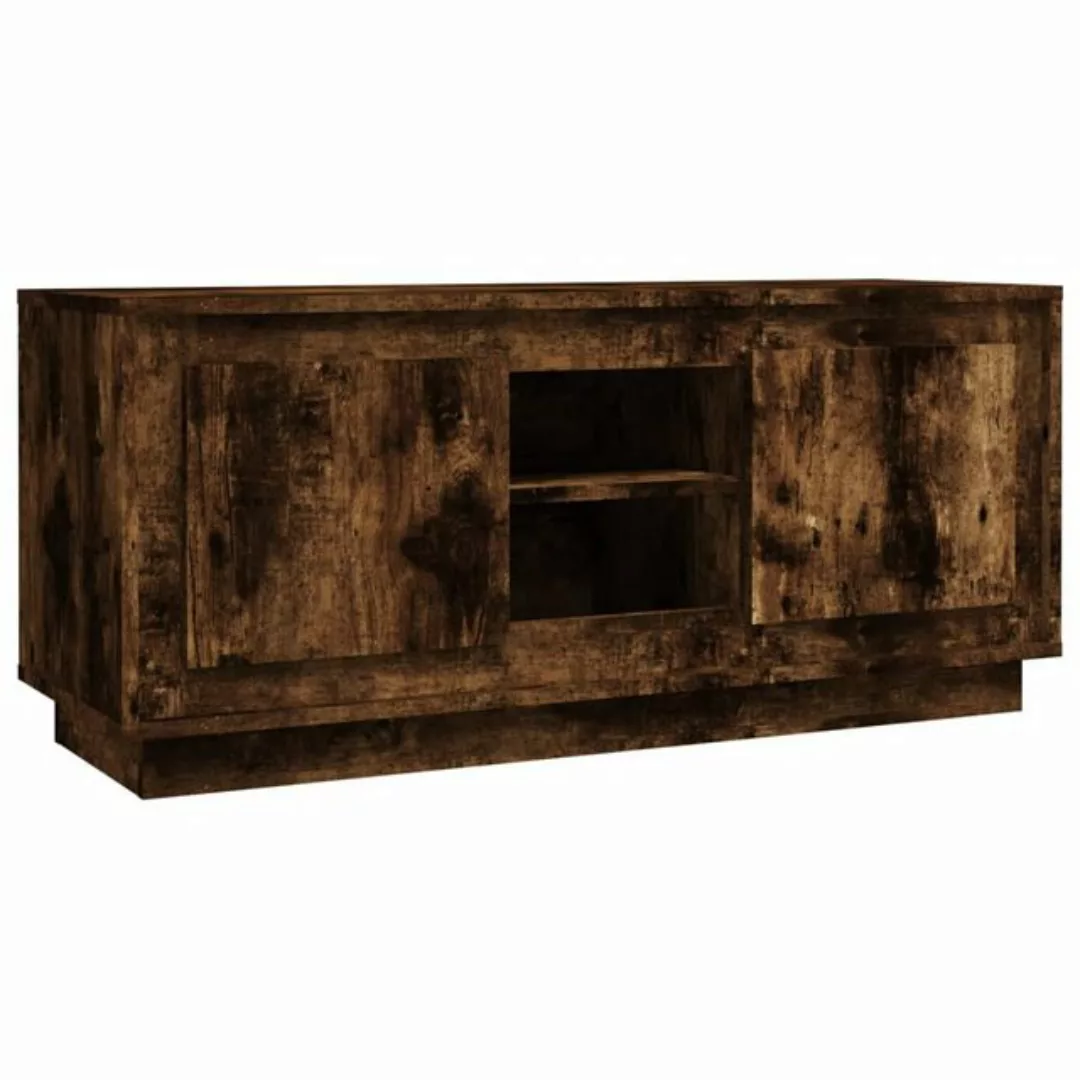 Vidaxl Tv-schrank Räuchereiche 102x35x45 Cm Holzwerkstoff günstig online kaufen