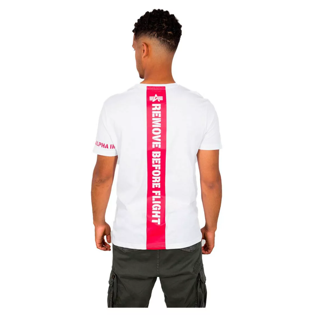 Alpha Industries Rbf Back Stripe Kurzärmeliges T-shirt 2XL White günstig online kaufen