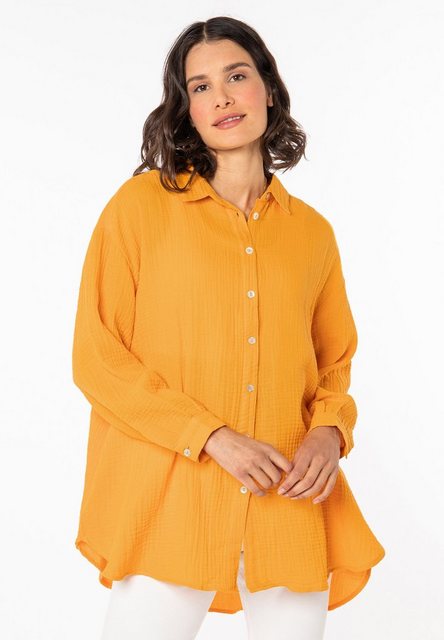 SUBLEVEL Langarmbluse Musselin Oversize Bluse günstig online kaufen