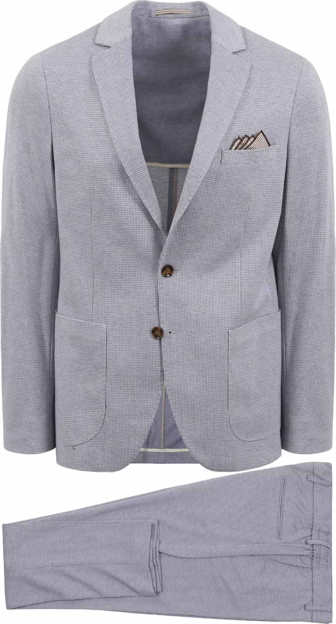 Suitable Anzug Flex Pied De Poule Blau - Größe 98 günstig online kaufen