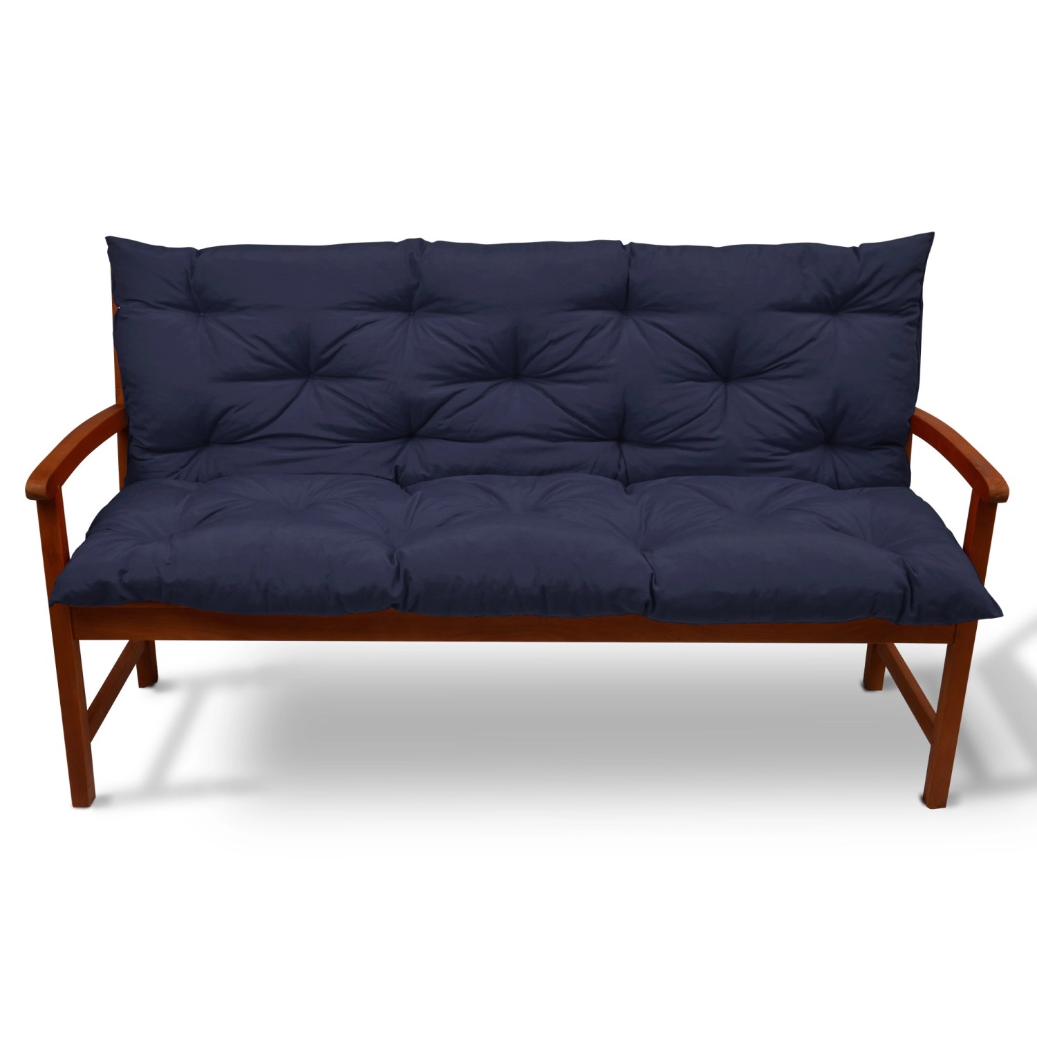 Beautissu Flair BR Bankauflage 150x50cm Dunkelblau günstig online kaufen