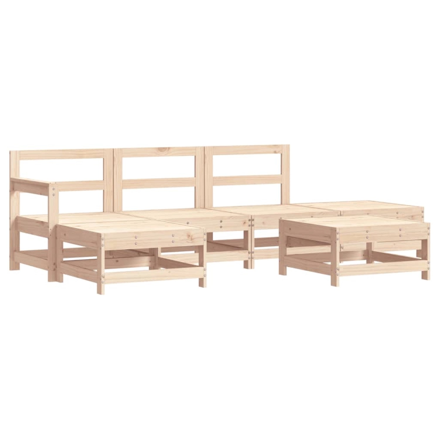 vidaXL 6-Tlg Garten-Lounge-Set Massivholz Kiefer 3186319 günstig online kaufen