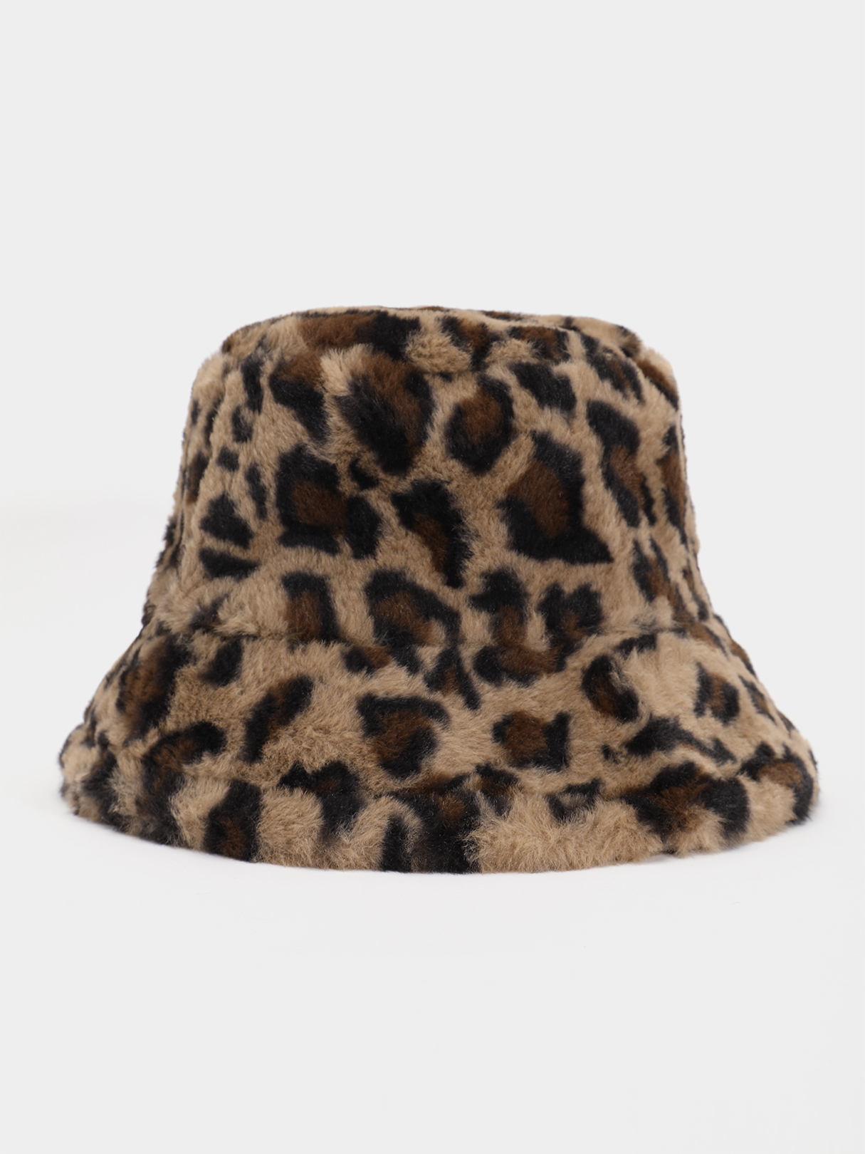 Leopard Faux Fur Fisherman Hut günstig online kaufen