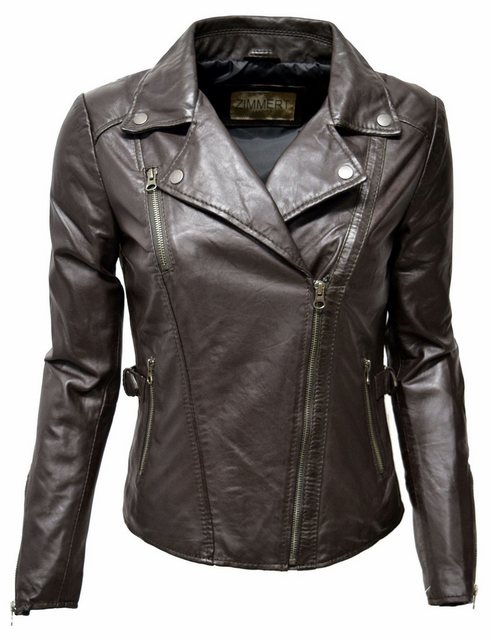 Zimmert Leather Lederjacke Stella im Biker Stil günstig online kaufen