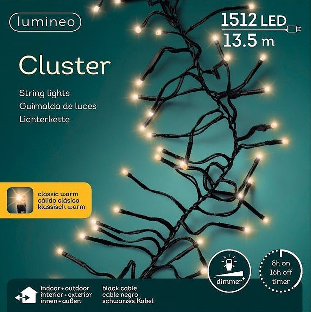 Lumineo LED-Lichterkette Lumineo Lichterkette Cluster 1512 günstig online kaufen