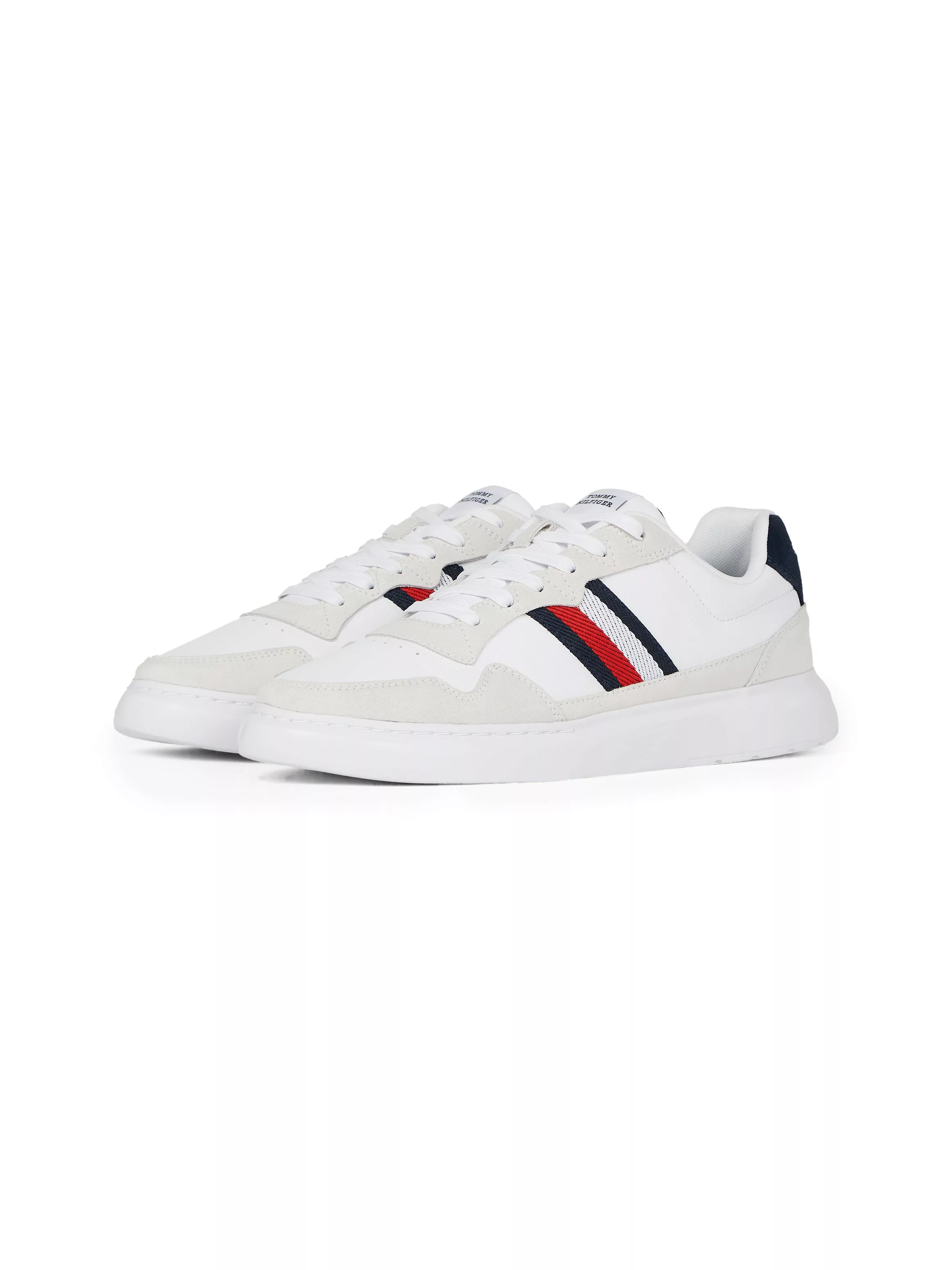 Tommy Hilfiger Keilsneaker "LIGHT CUPSOLE LTH MIX STRIPES", Freizeitschuh, günstig online kaufen