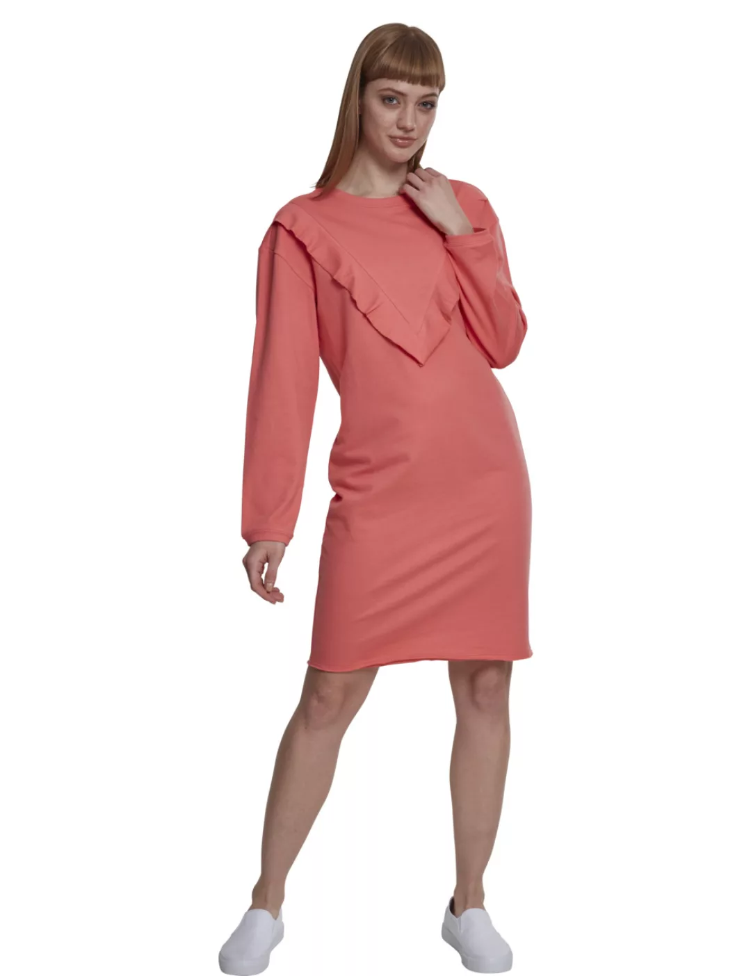 Urban Classics Damen Kleid Camo Terry Volant günstig online kaufen