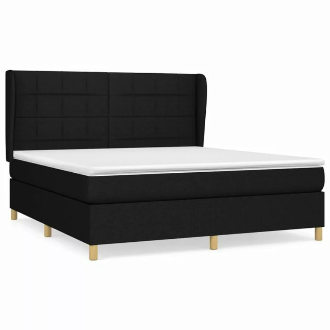 vidaXL Boxspringbett Boxspringbett mit Matratze Hellgrau 180x200 cm Stoff B günstig online kaufen