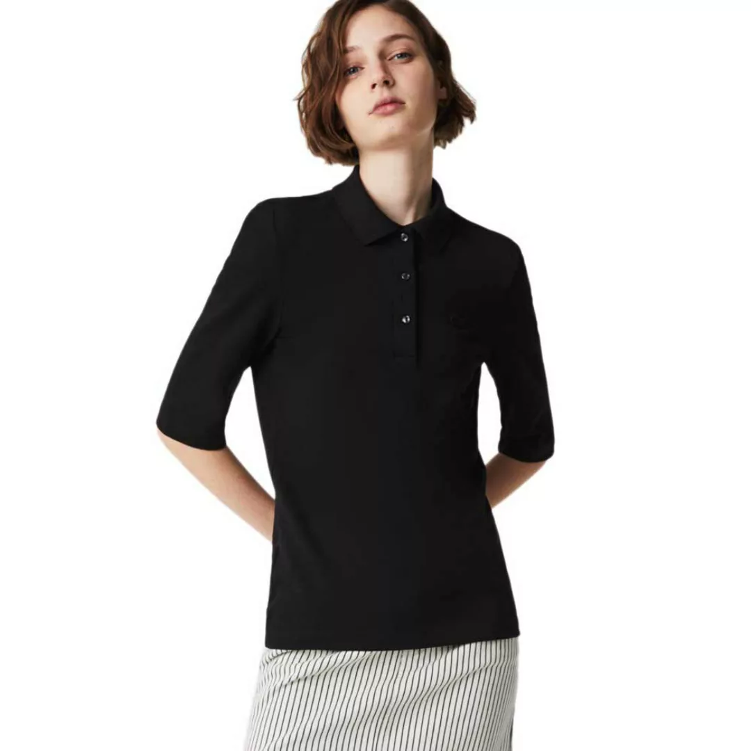 Polo-Shirt langem 1/2-Arm Lacoste schwarz günstig online kaufen