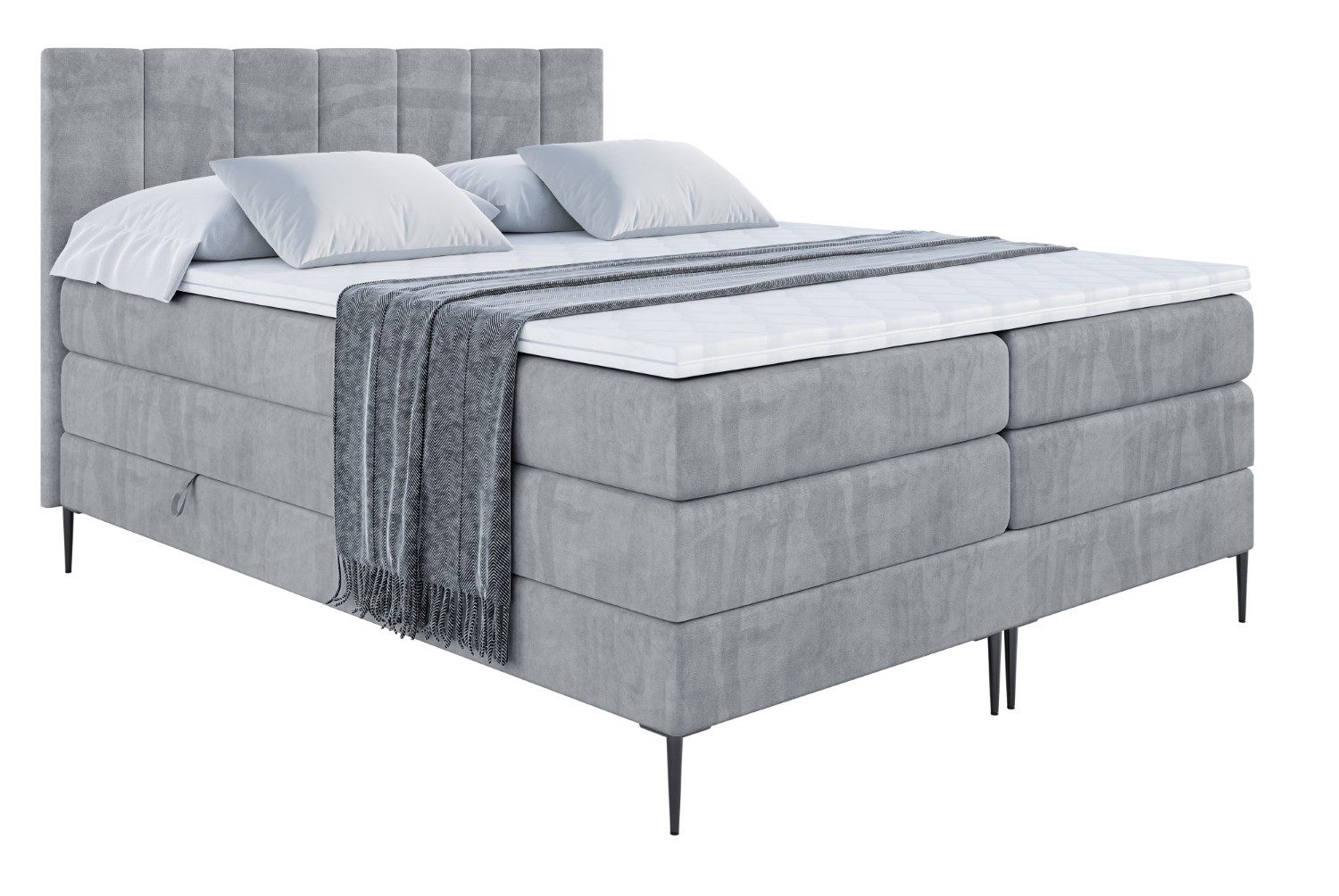 ALTDECOR Boxspringbett MOETI-F KING (Multipocket-Matratze H4, günstig online kaufen